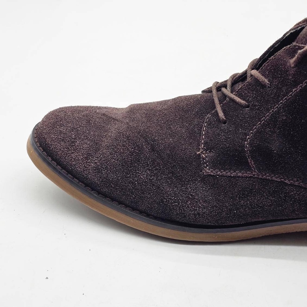 Bruno Marc Chukka Mens Size 12 Brown Suede Lace Up Desert Ankle Boots - Picture 9 of 11